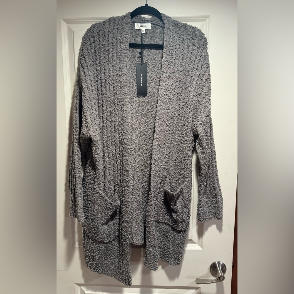 NWT Net.153 Grey Knitted Cardigan